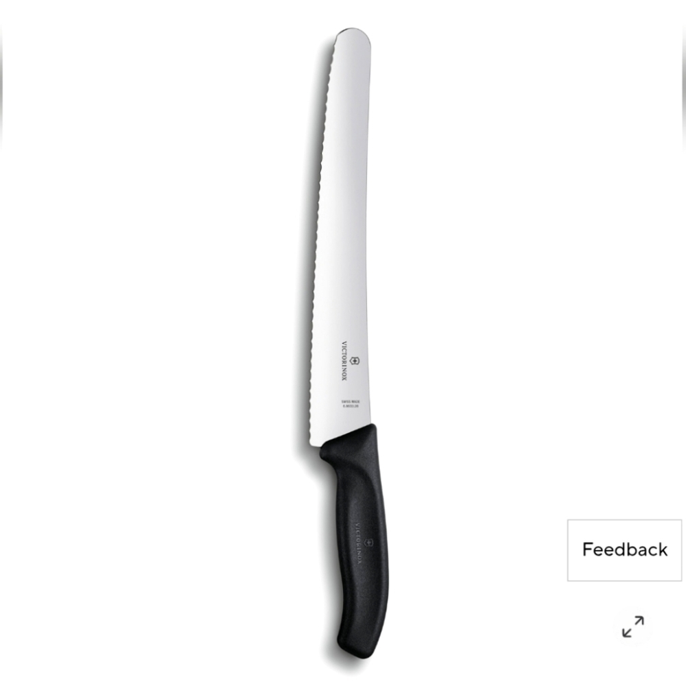 ❤️BUY 2 GET 1 FREE Victorinox Red ^ Black Professional Bread Knife 10.25"